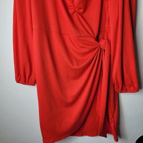 Ava & Viv Long Sleeve Wrap Dress - Picture 2 of 9